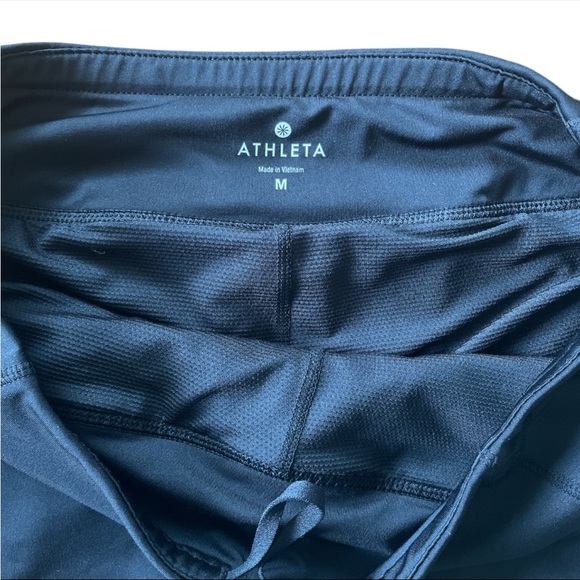 Athleta women’s split time tennis black tiered athletic skort skirt size Medium - Picture 3 of 6